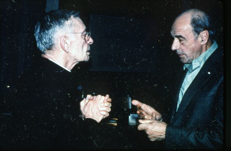 File:Father Martiel Caron and Ernie Vialoux, Charleswood residents.jpg